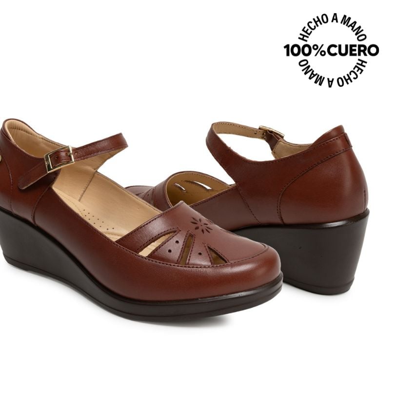 ZAPATO CANASTA CASUAL DK-2602 APACHE VIALE CUERO - 2