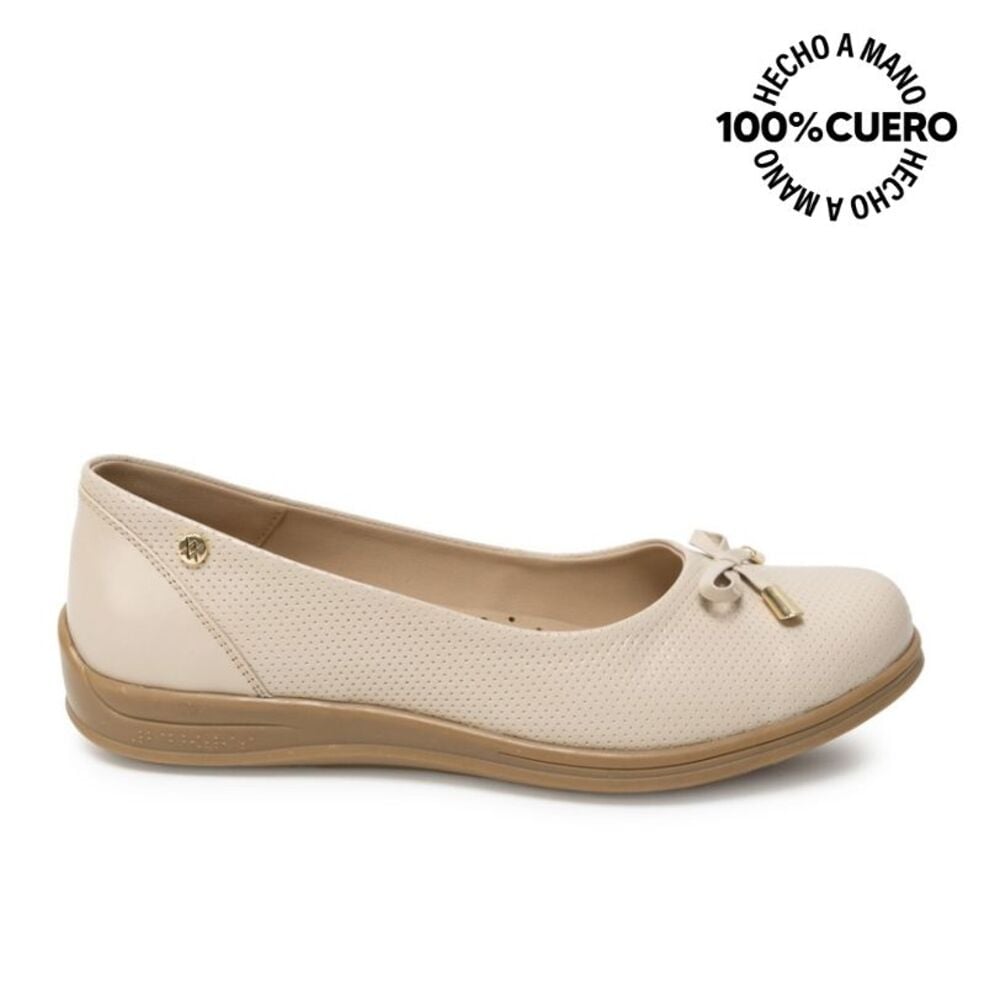 ZAPATO SLIP ON WIL-2626 VAINILLA CUERO VIALE - 1