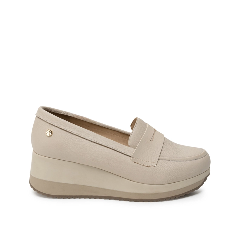 ZAPATO OXFORD CASUAL ALE-2639 VAINILLA VIALE CUERO - 1