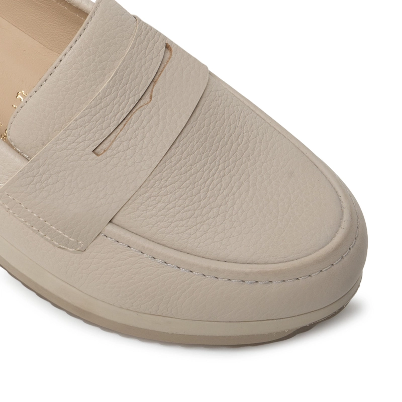 ZAPATO OXFORD CASUAL ALE-2639 VAINILLA VIALE CUERO - 3