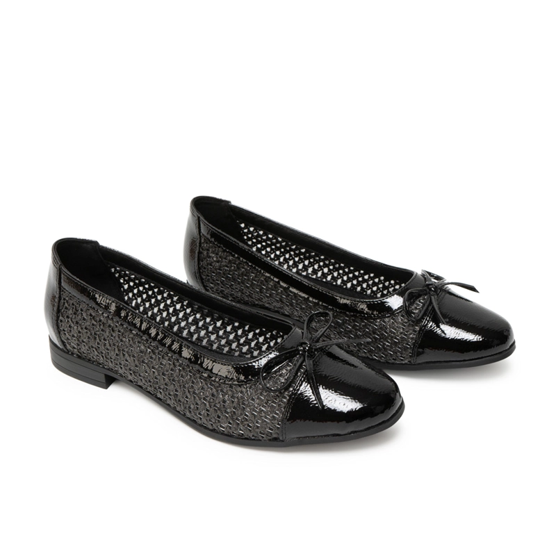 ZAPATO BALLERINA CASUAL LAU-2610 NEGRO ADV - 4