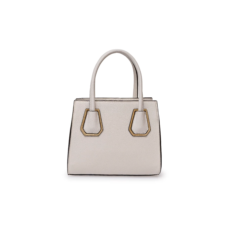 CARTERA BRIGANTI SATCHEL BRI-CM2604 BLANCO/DORADO - 2