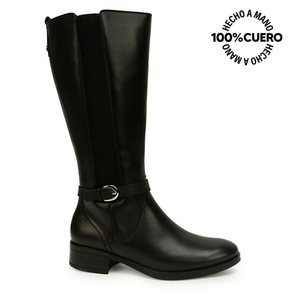 BOTA ALTA BASICO FER-2645 NEGRO VIALE CUERO - 2
