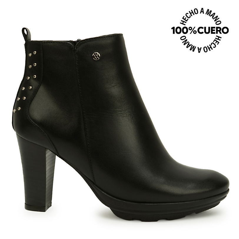 BOTIN BASICO FER-2632 NEGRO VIALE CUERO - 1
