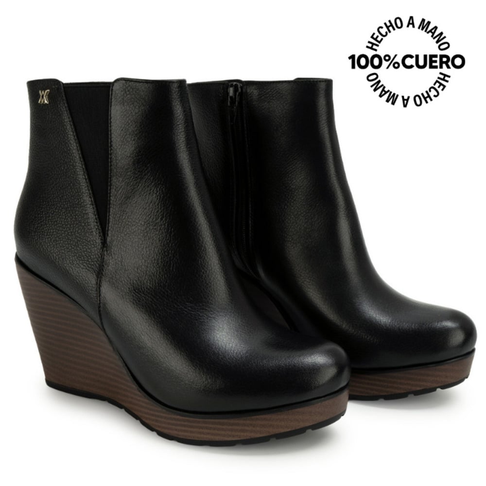 BOTIN CHELSEA LINDA-2614 NEGRO VIALE CUERO - 5