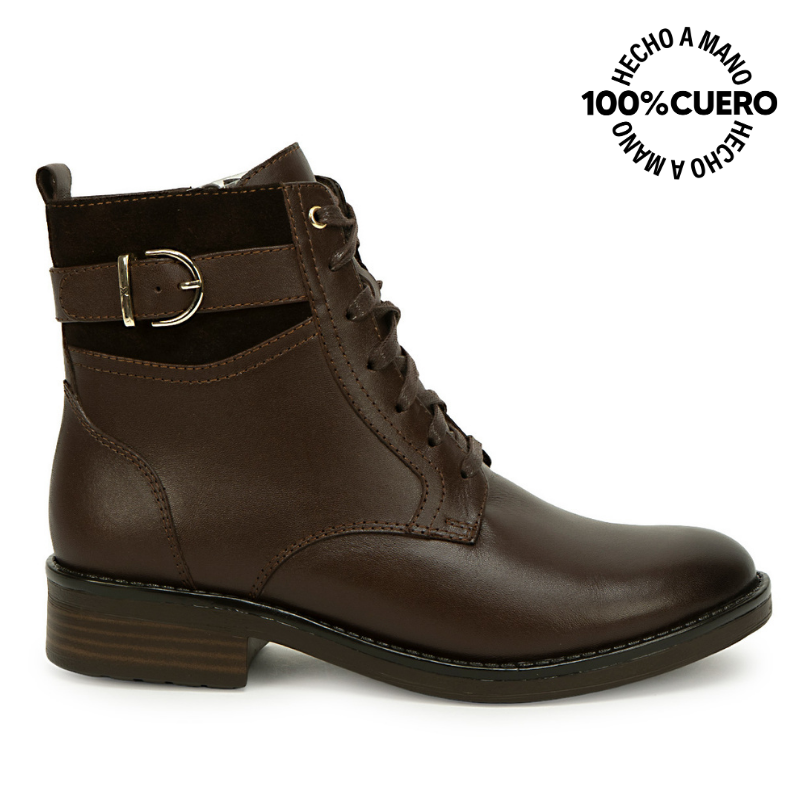 BOTIN DERBY LINDA-2626 CHOCOLATE VIALE CUERO - 1
