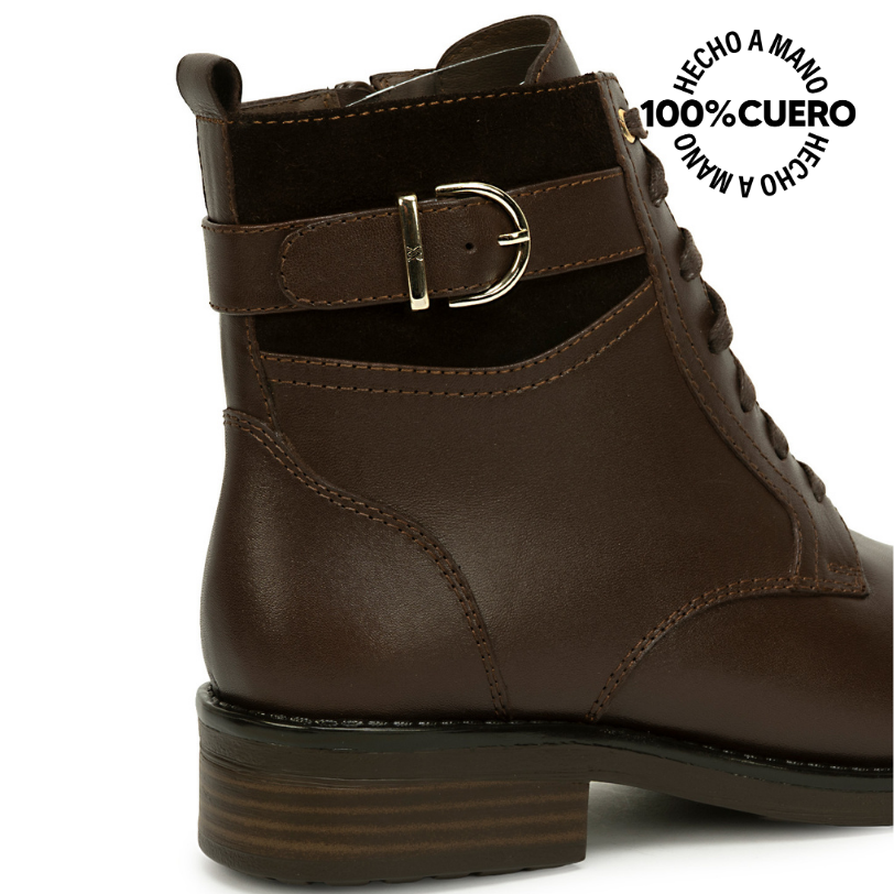 BOTIN DERBY LINDA-2626 CHOCOLATE VIALE CUERO - 3