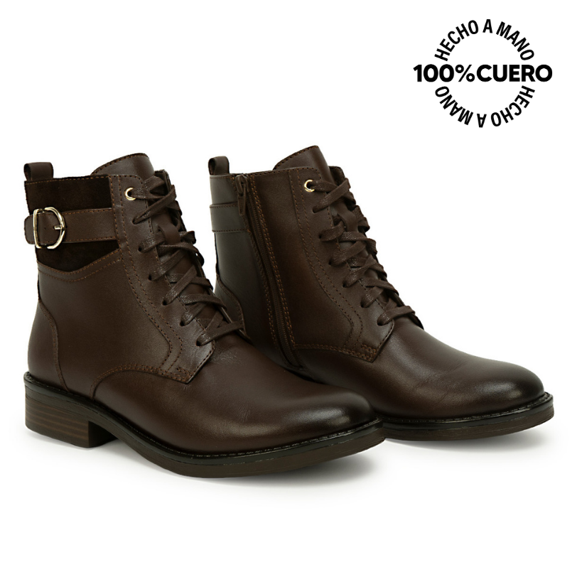 BOTIN DERBY LINDA-2626 CHOCOLATE VIALE CUERO - 4