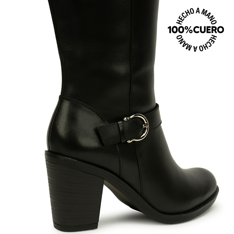 BOTA ALTA JODHPUR FER-2629 NEGRO VIALE CUERO - 3