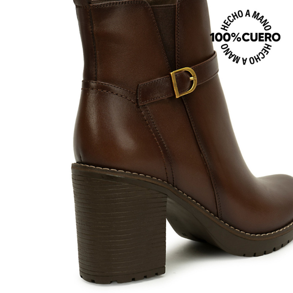 BOTIN CHELSEA LINDA-2622 CANELA VIALE CUERO - 4