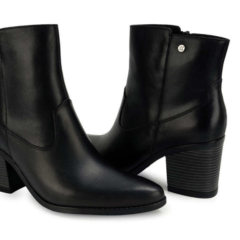 BOTIN BASICO FER-2636 NEGRO VIALE CUERO - 2