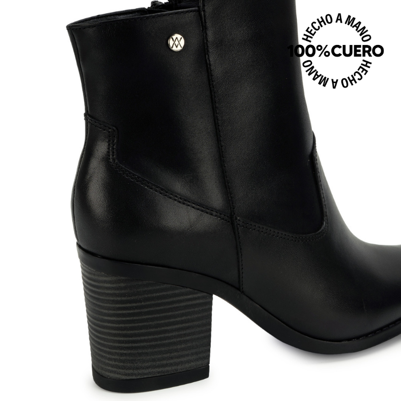 BOTIN BASICO FER-2636 NEGRO VIALE CUERO - 3