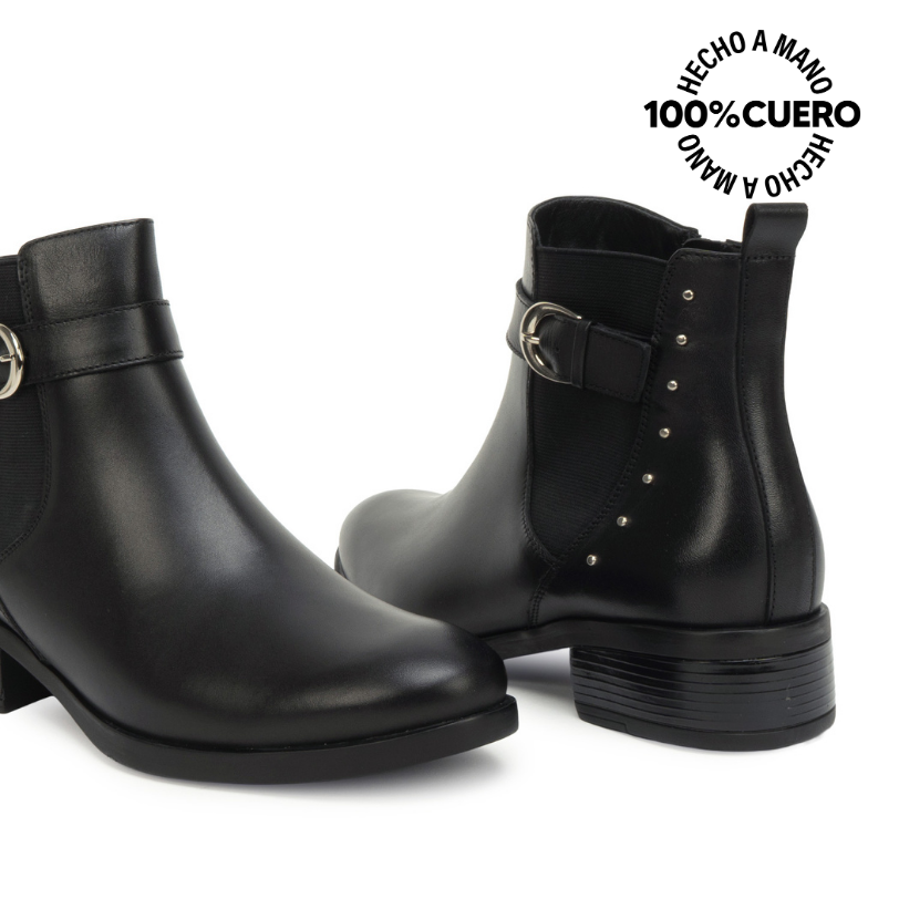 BOTIN JODHPUR FER-2637 NEGRO VIALE CUERO - 2
