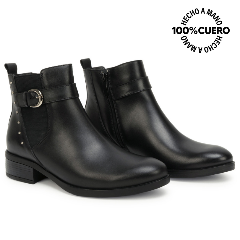 BOTIN JODHPUR FER-2637 NEGRO VIALE CUERO - 4