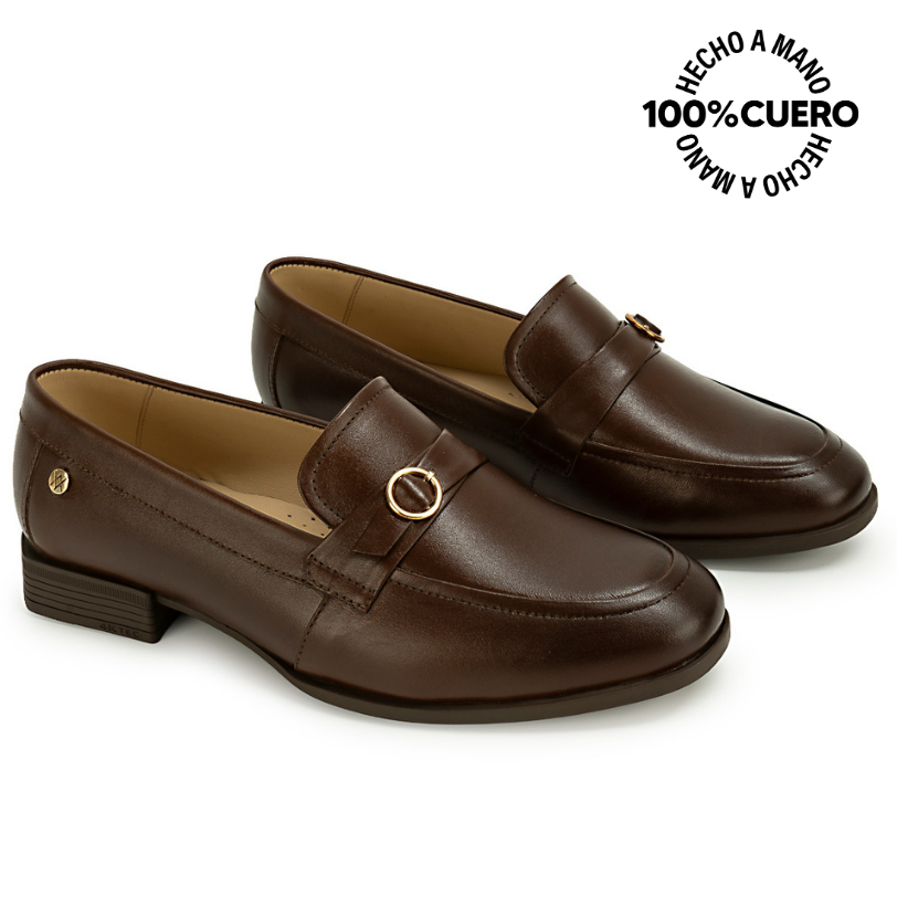 ZAPATO MOCASÍN LE-2615 TOFFE VIALE CUERO - 4