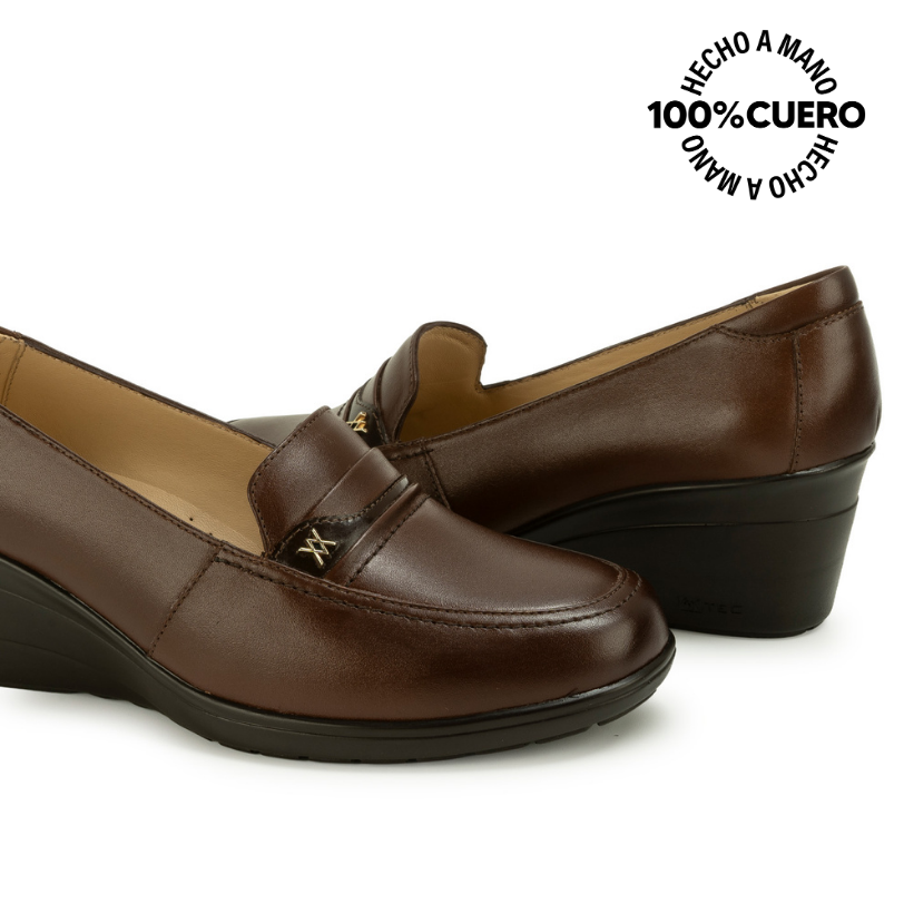 ZAPATO MOCASÍN LE-2614 TOFFE VIALE CUERO - 2