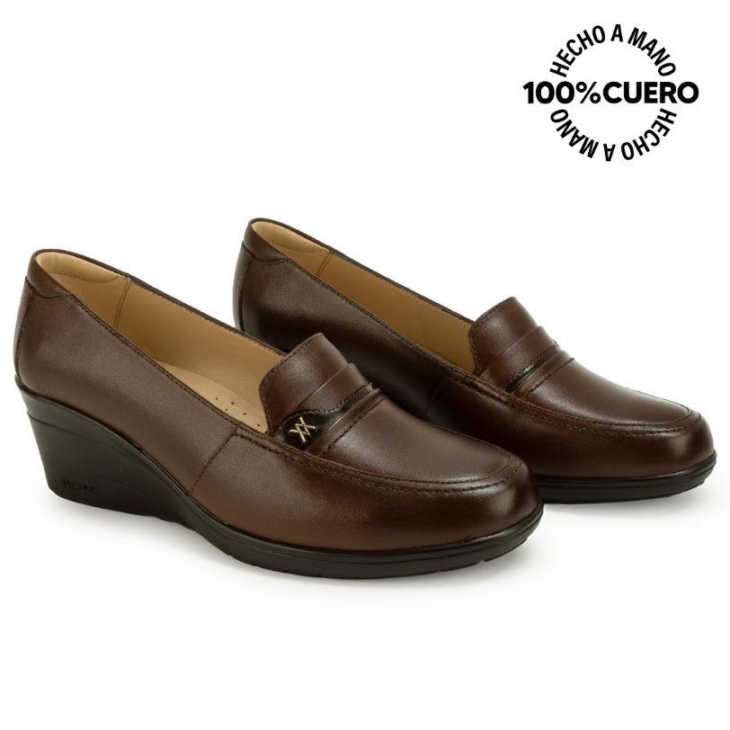 ZAPATO MOCASÍN LE-2614 TOFFE VIALE CUERO - 4