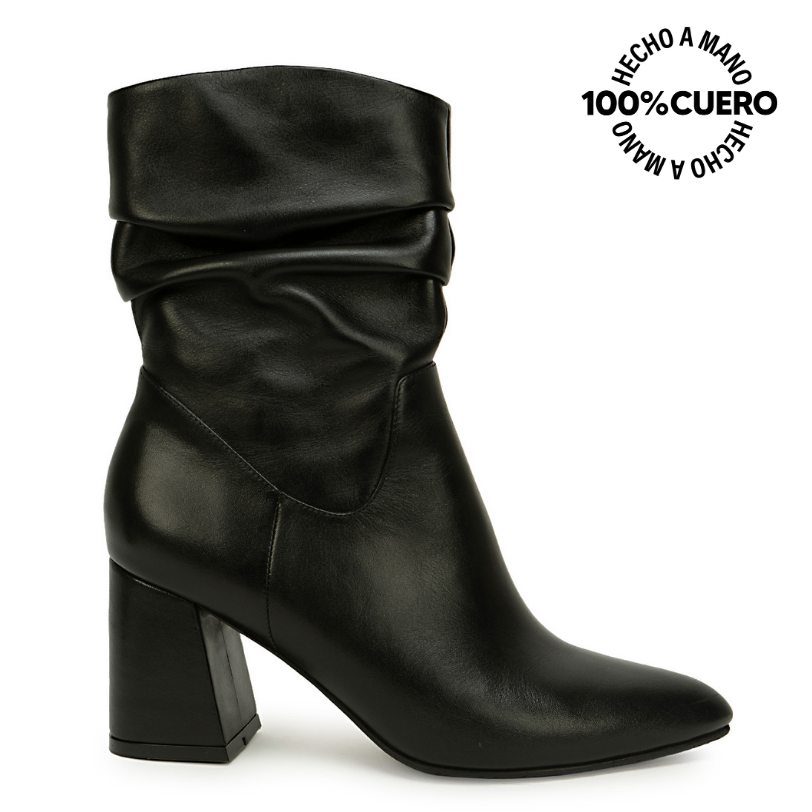 BOTA MEDIA BASICO LINDA-2623 NEGRO VIALE CUERO - 1