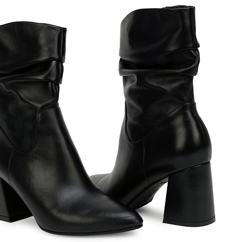 BOTA MEDIA BASICO LINDA-2623 NEGRO VIALE CUERO - 2