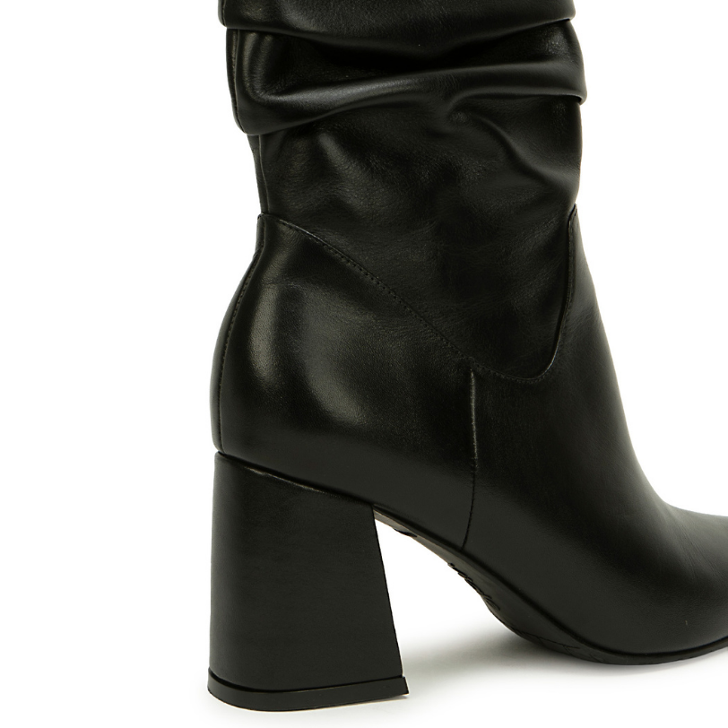 BOTA MEDIA BASICO LINDA-2623 NEGRO VIALE CUERO - 3