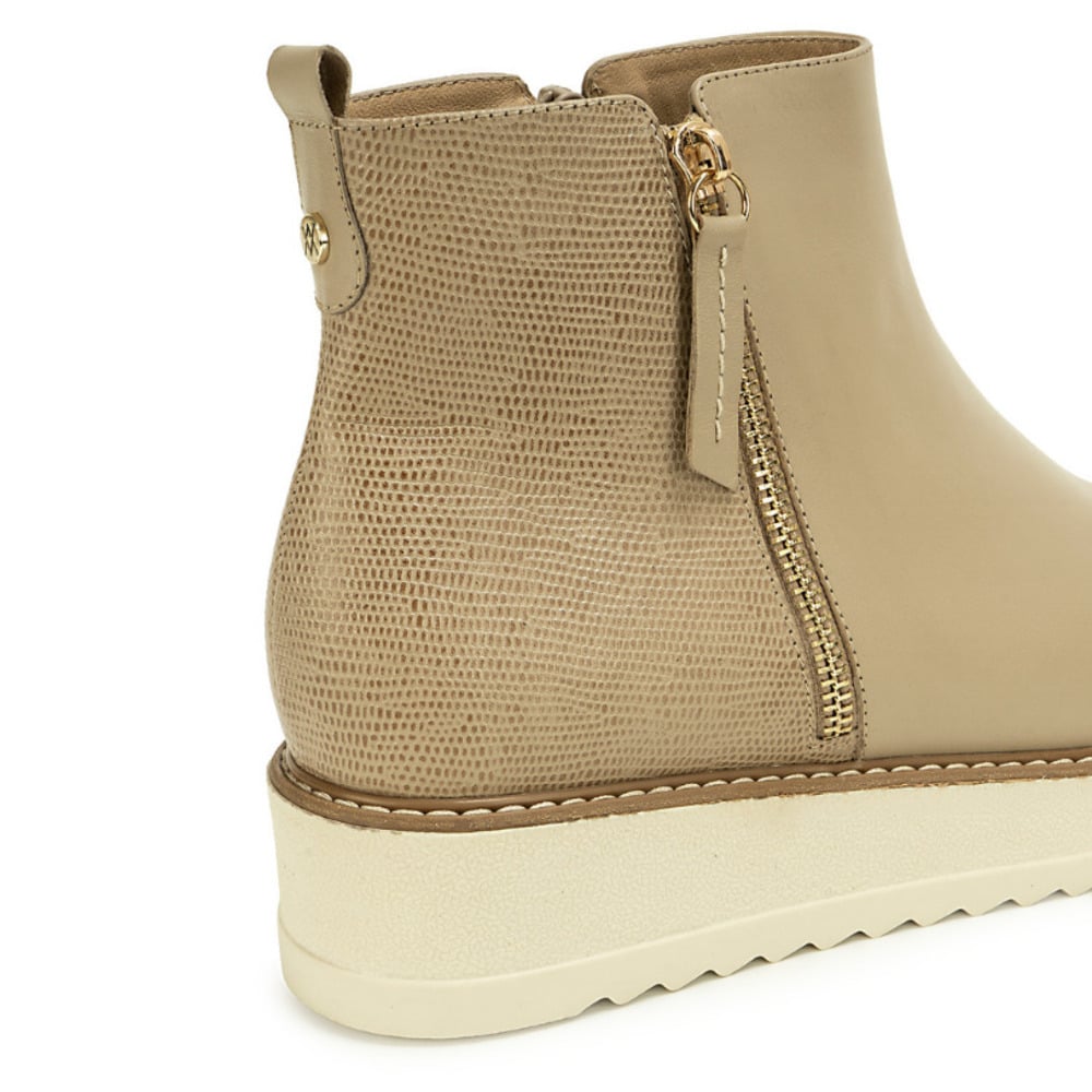 BOTIN JODHPUR LINDA-2625 TAUPE VIALE CUERO - 4