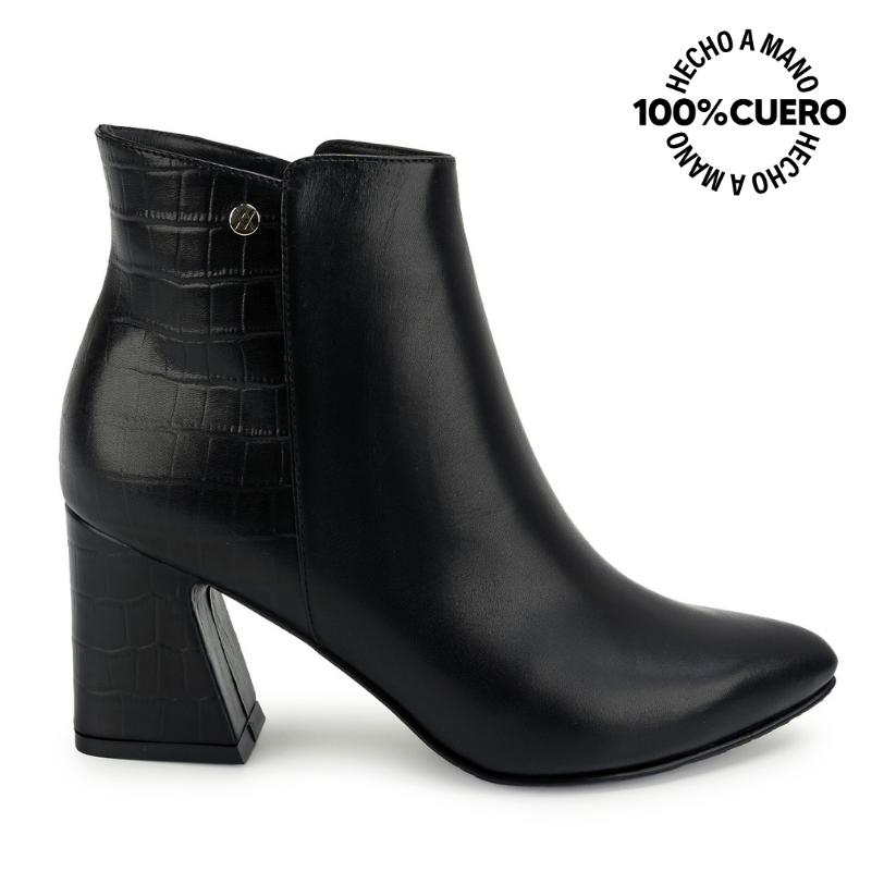 BOTIN BASICO TATI-2651 NEGRO VIALE CUERO - 1