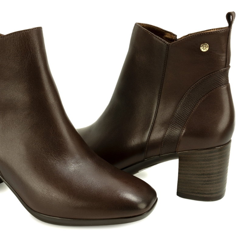 BOTIN BASICO DAYA-2612 CHOCOLATE VIALE CUERO - 2