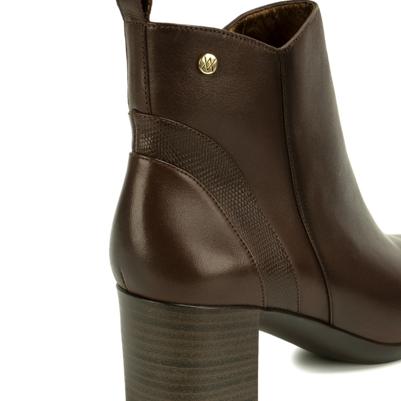 BOTIN BASICO DAYA-2612 CHOCOLATE VIALE CUERO - 3