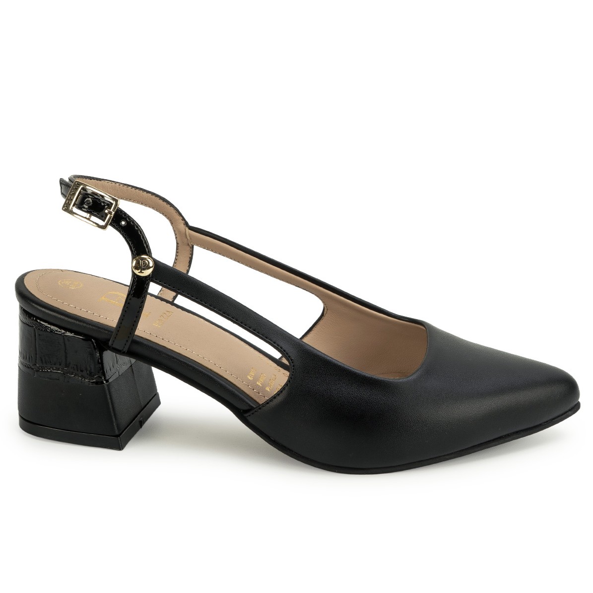 ZAPATO MEDIA ESTACION STILETTO DON-2645 NEGRO PIAZZA - 1