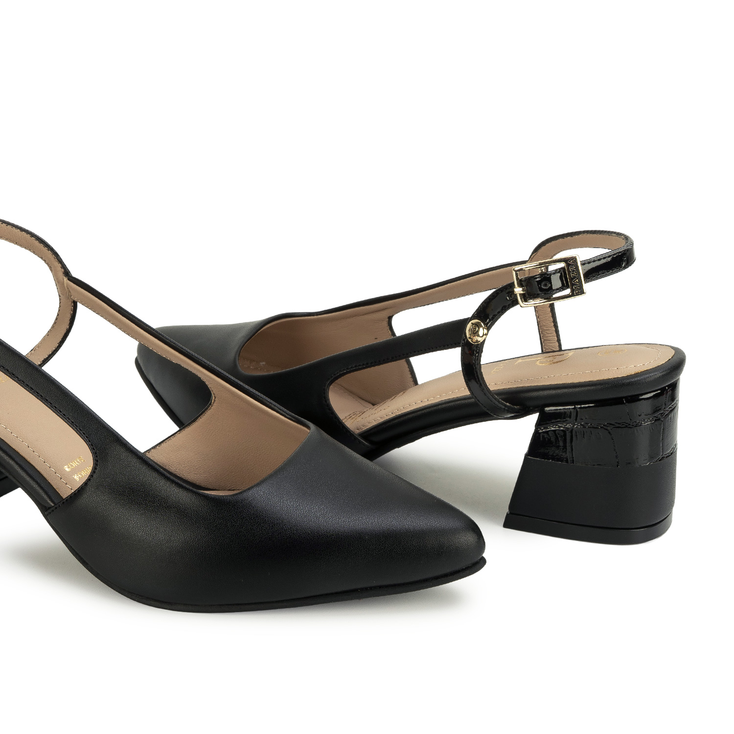 ZAPATO MEDIA ESTACION STILETTO DON-2645 NEGRO PIAZZA - 2