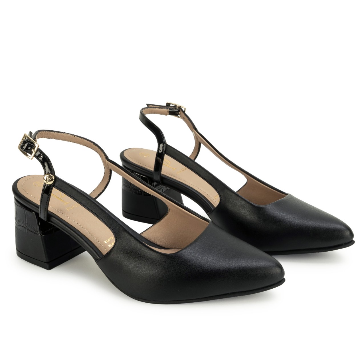 ZAPATO MEDIA ESTACION STILETTO DON-2645 NEGRO PIAZZA - 4