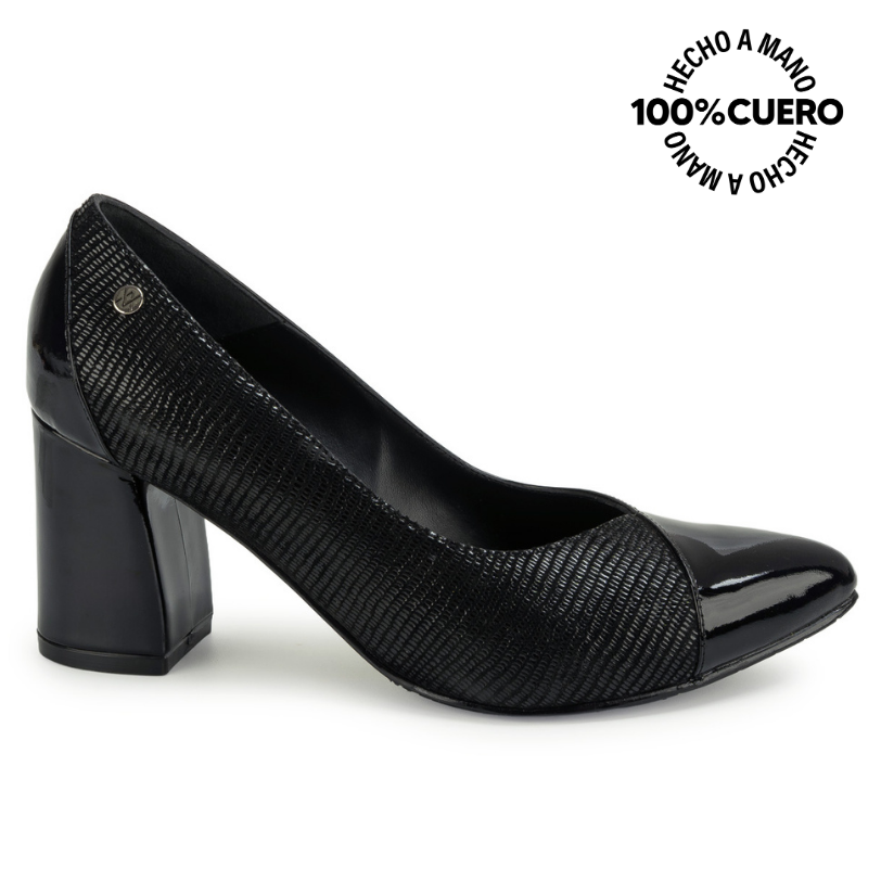 ZAPATO REINA TATI-2620 NEGRO VIALE CUERO - 1