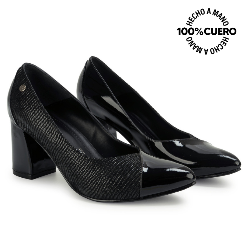 ZAPATO REINA TATI-2620 NEGRO VIALE CUERO - 4
