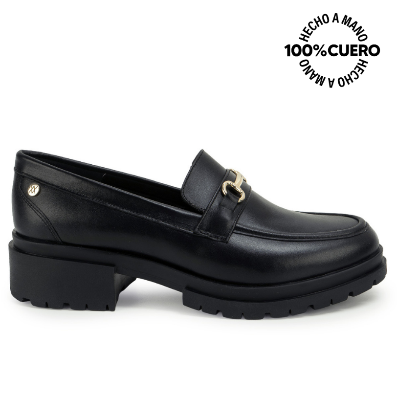 ZAPATO MOCASÍN TASTE-2610 NEGRO VIALE CUERO - 1