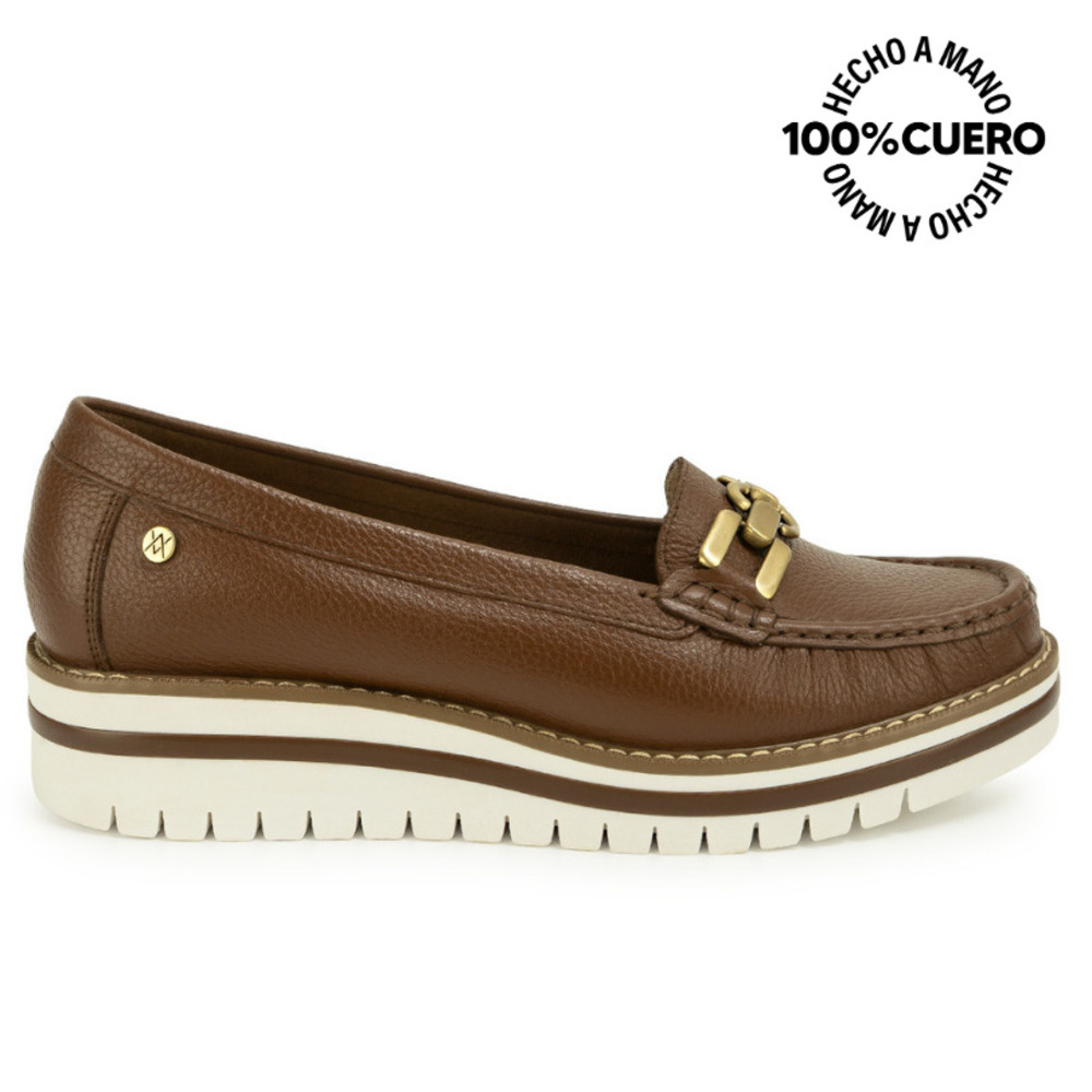 ZAPATO MOCASÍN AVE-2613 TABACO VIALE CUERO - 2