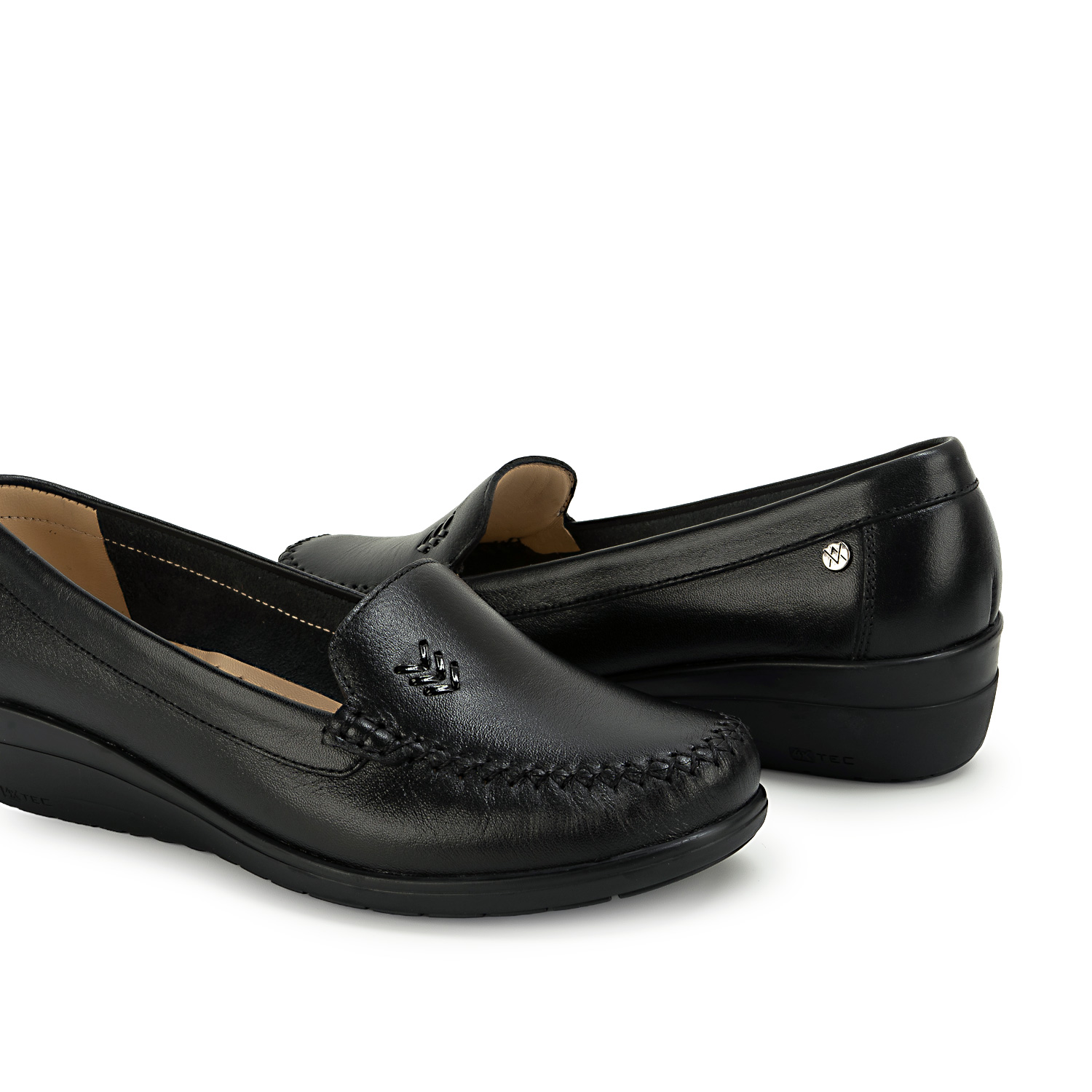ZAPATO MOCASÍN LE-2613 NEGRO VIALE CUERO - 2