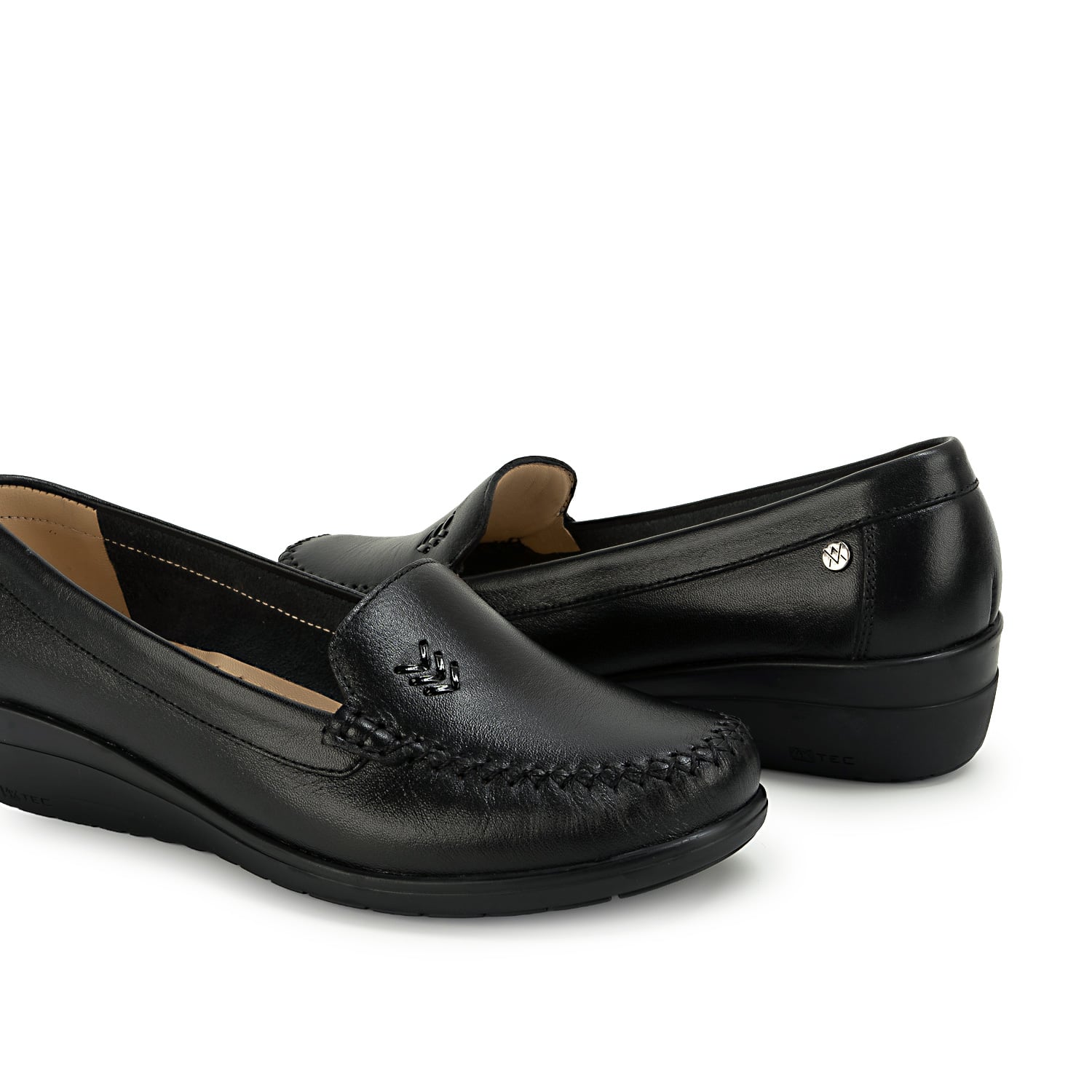 ZAPATO MOCASÍN LE-2613 NEGRO VIALE CUERO - 2