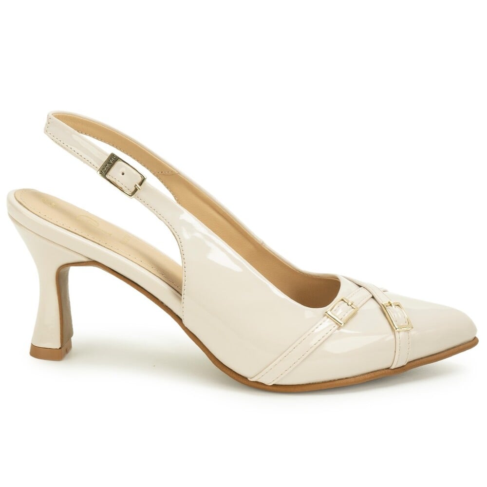 ZAPATO MEDIA ESTACION STILETTO MARC-2612 HUESO PIAZZA - 2