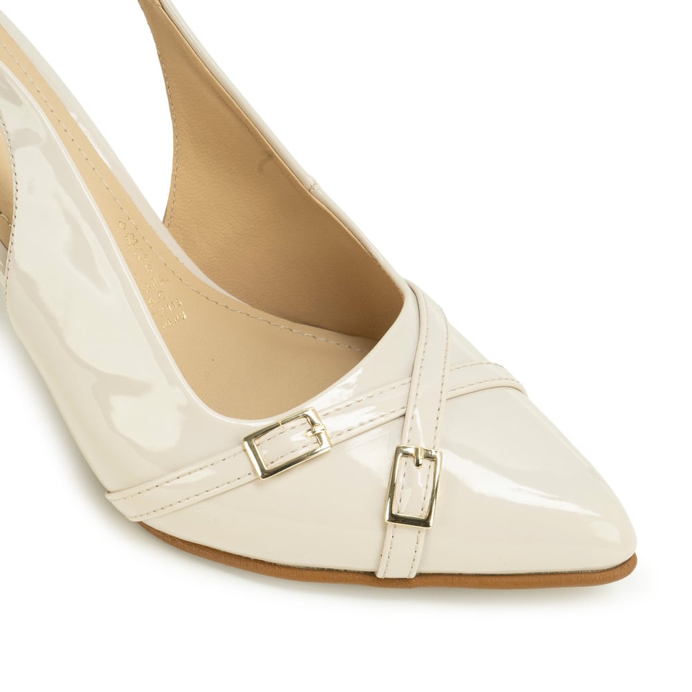ZAPATO MEDIA ESTACION STILETTO MARC-2612 HUESO PIAZZA - 4