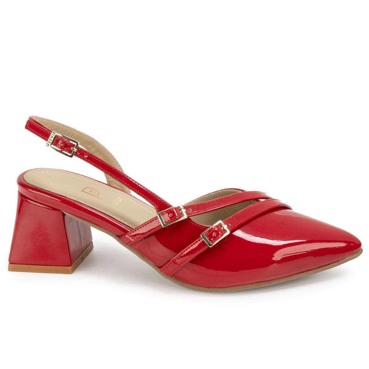 ZAPATO MEDIA ESTACION STILETTO DELIA-2604 ROJO PIAZZA - 1