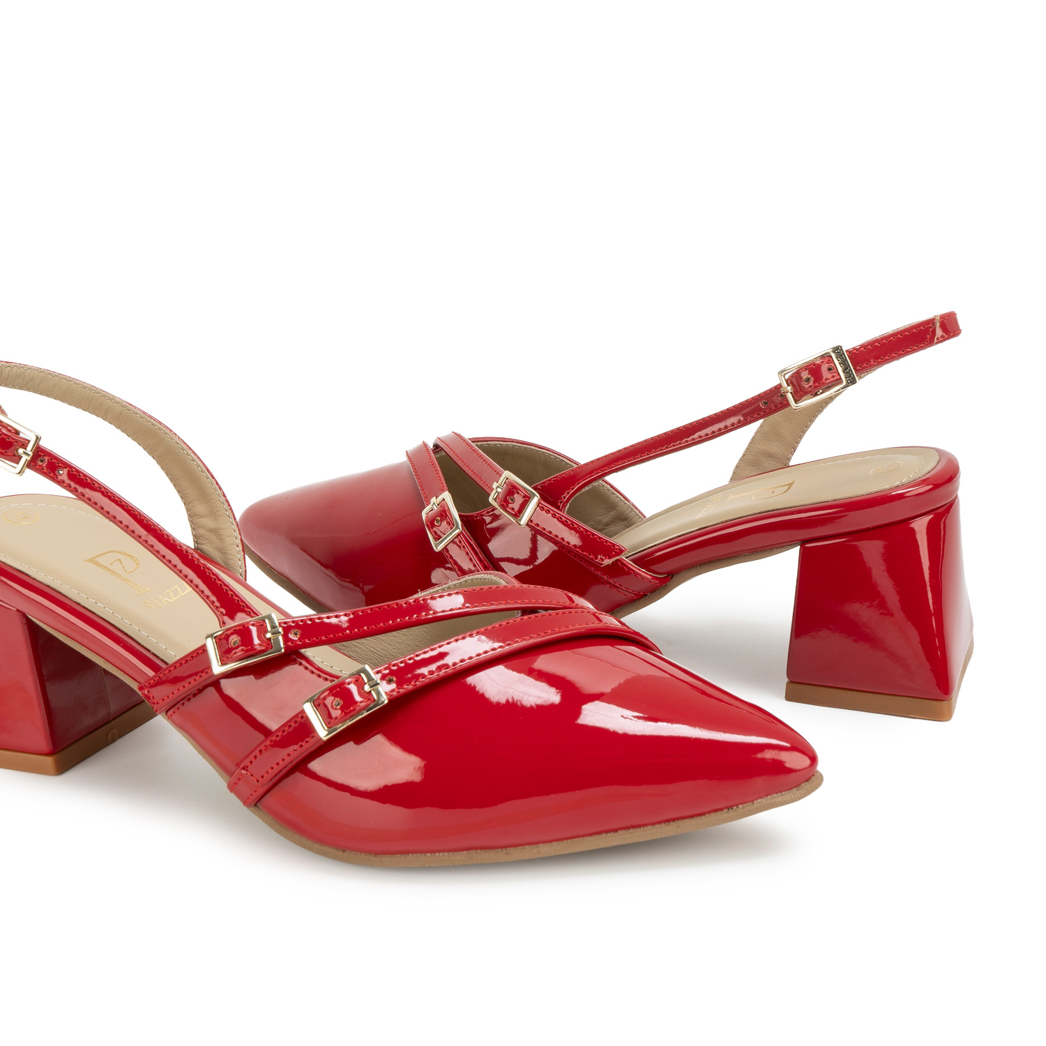 ZAPATO MEDIA ESTACION STILETTO DELIA-2604 ROJO PIAZZA - 2