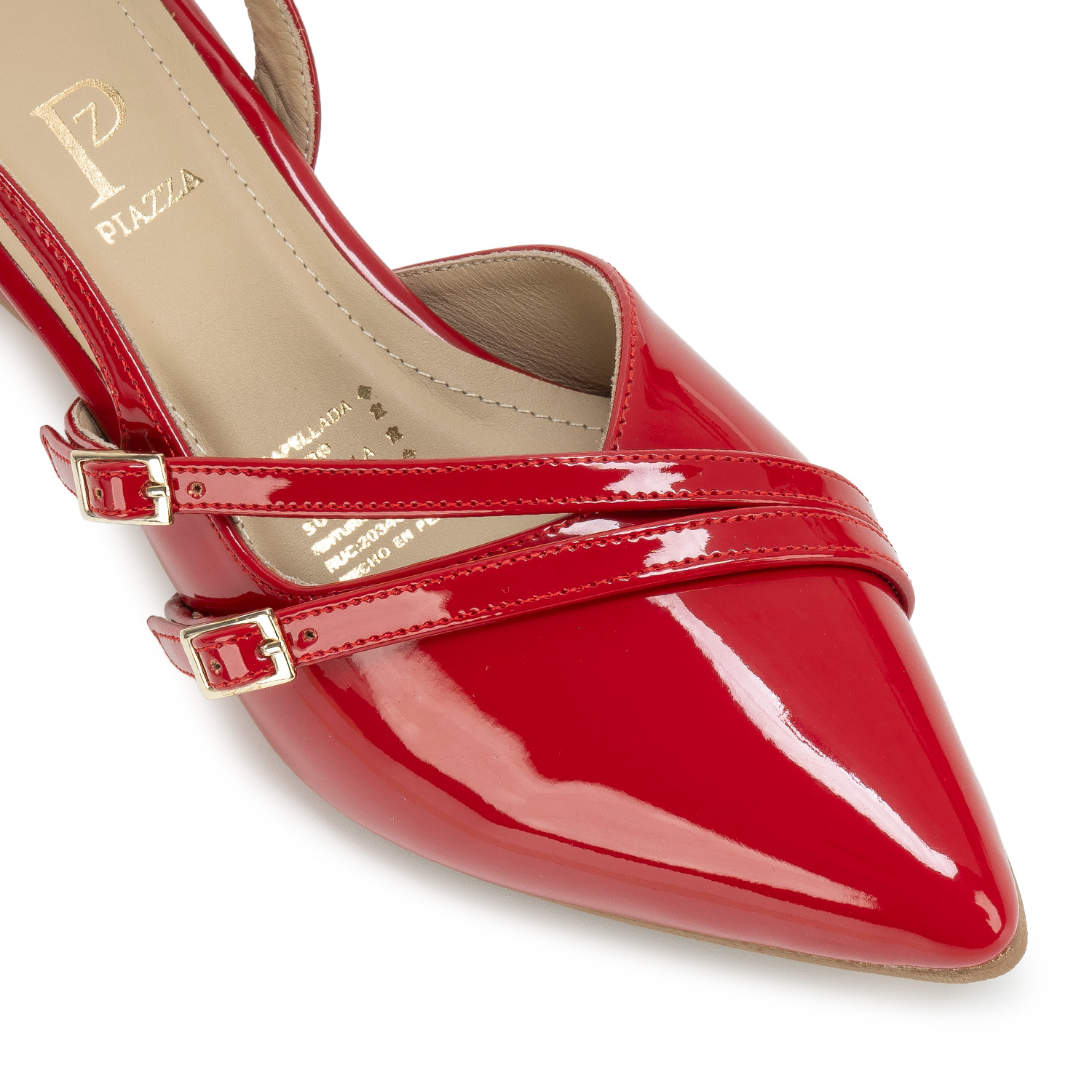ZAPATO MEDIA ESTACION STILETTO DELIA-2604 ROJO PIAZZA - 3