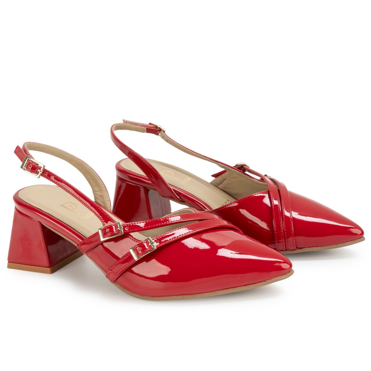 ZAPATO MEDIA ESTACION STILETTO DELIA-2604 ROJO PIAZZA - 4