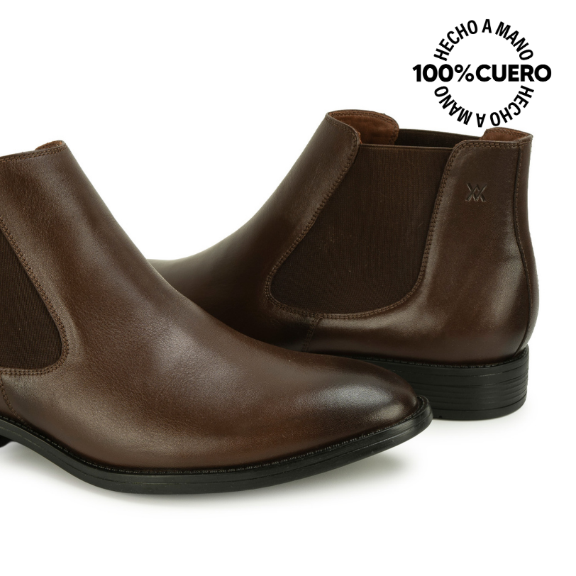 BOTIN CHELSEA MATEO-2610 MARRON VIALE HOMME CUERO - 2