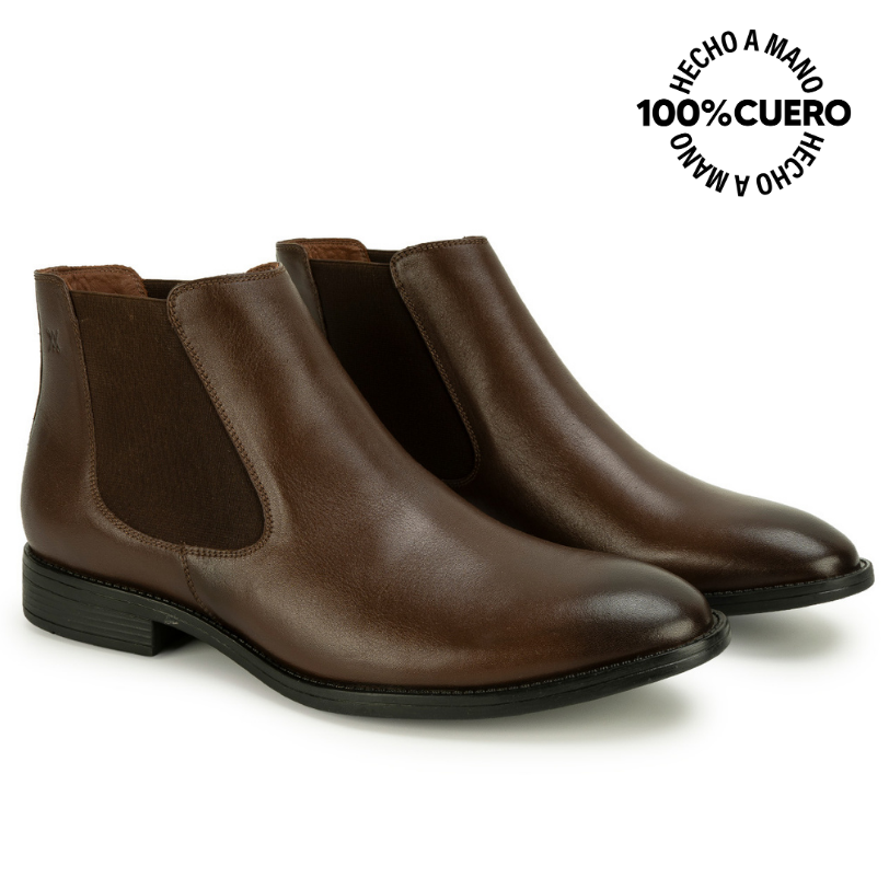 BOTIN CHELSEA MATEO-2610 MARRON VIALE HOMME CUERO - 4
