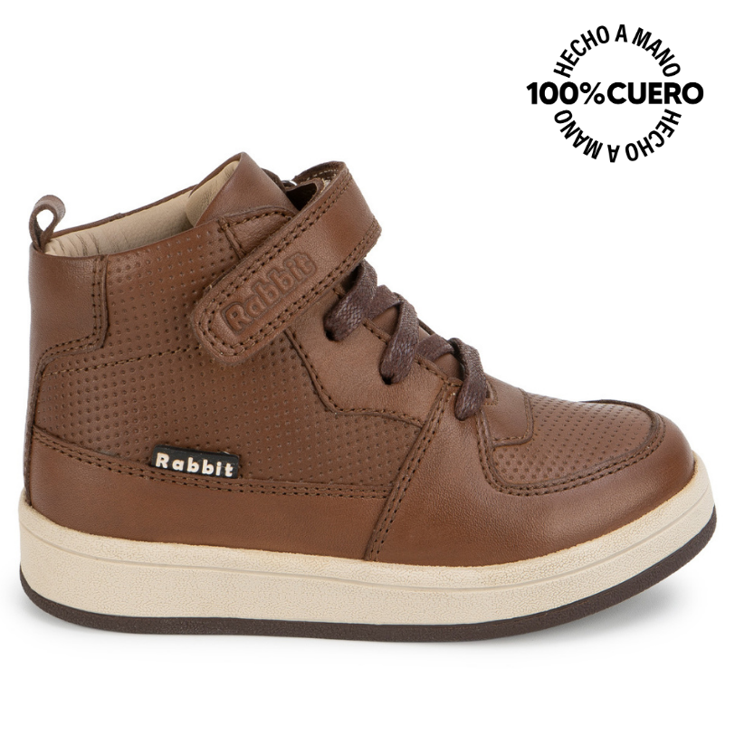 BOTIN DERBY ANGEL-2628 TOFFE RABBIT CUERO - 1