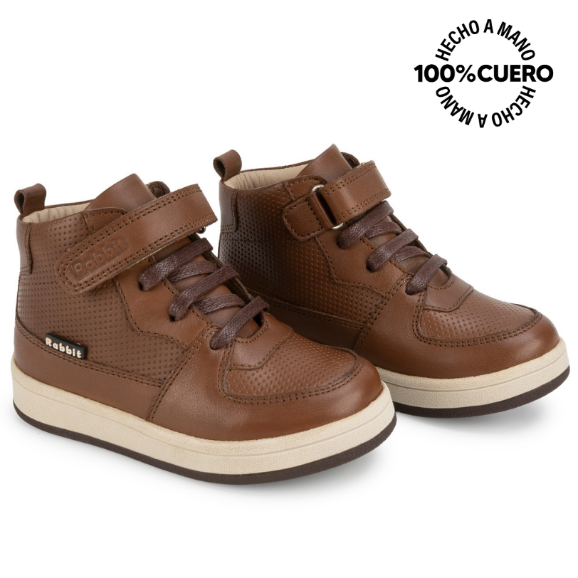 BOTIN DERBY ANGEL-2628 TOFFE RABBIT CUERO - 4