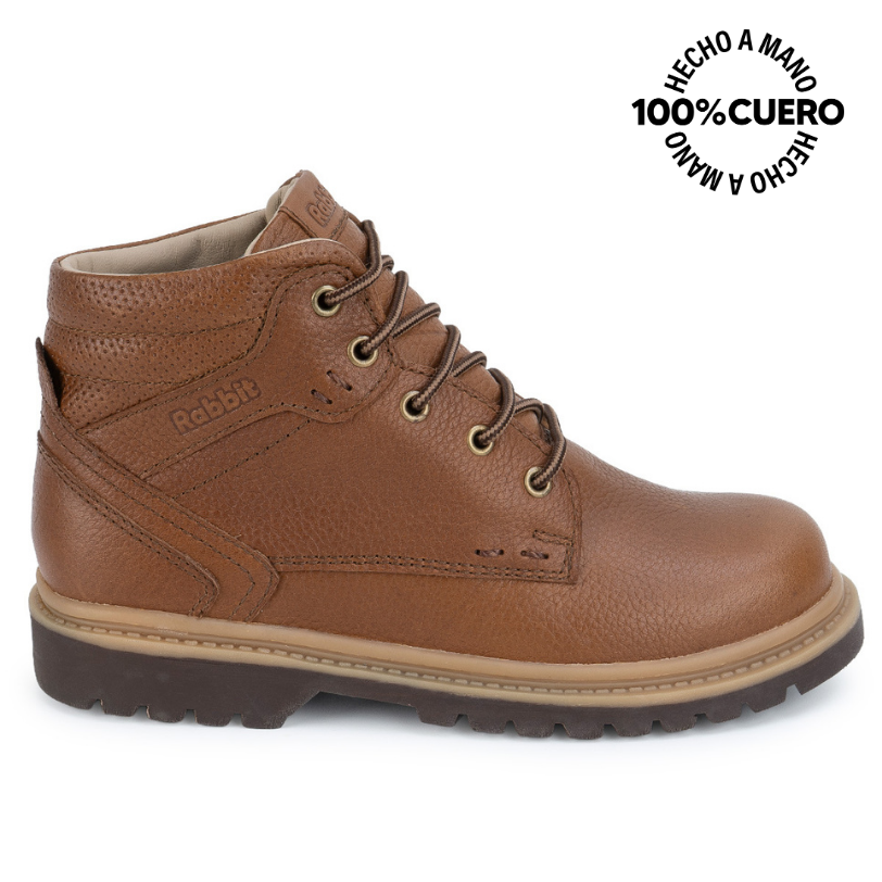 BOTIN DERBY ANGEL-2633 MIEL RABBIT CUERO - 1