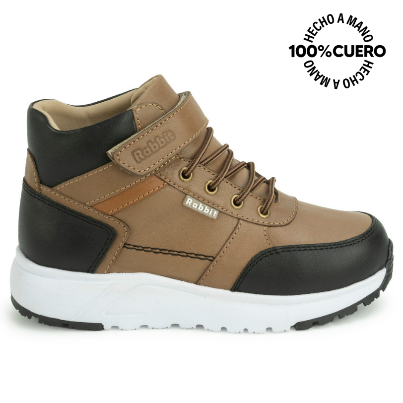 BOTIN DERBY ANGEL-2631 TOFFE RABBIT CUERO - 1