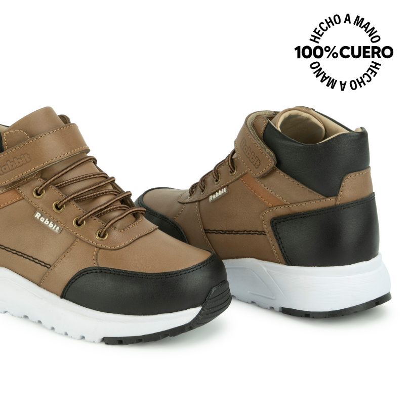 BOTIN DERBY ANGEL-2631 TOFFE RABBIT CUERO - 2